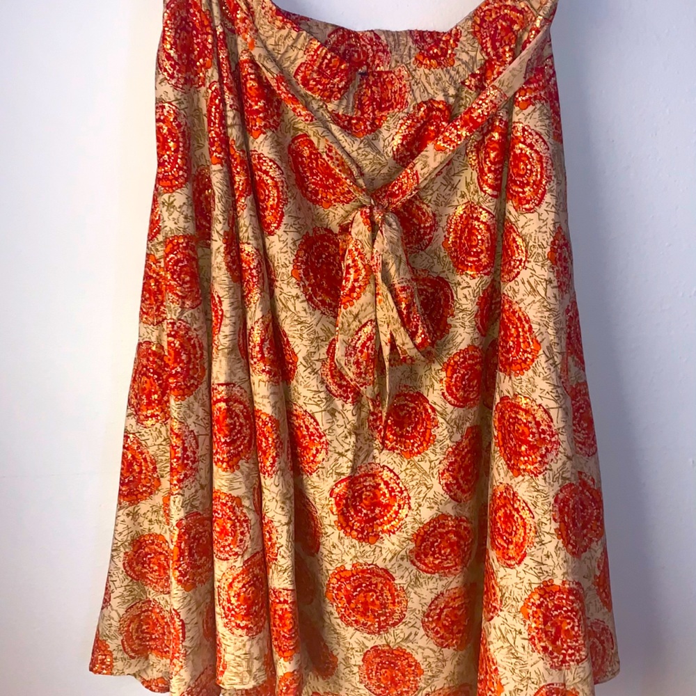 Orange/Tan Skirt